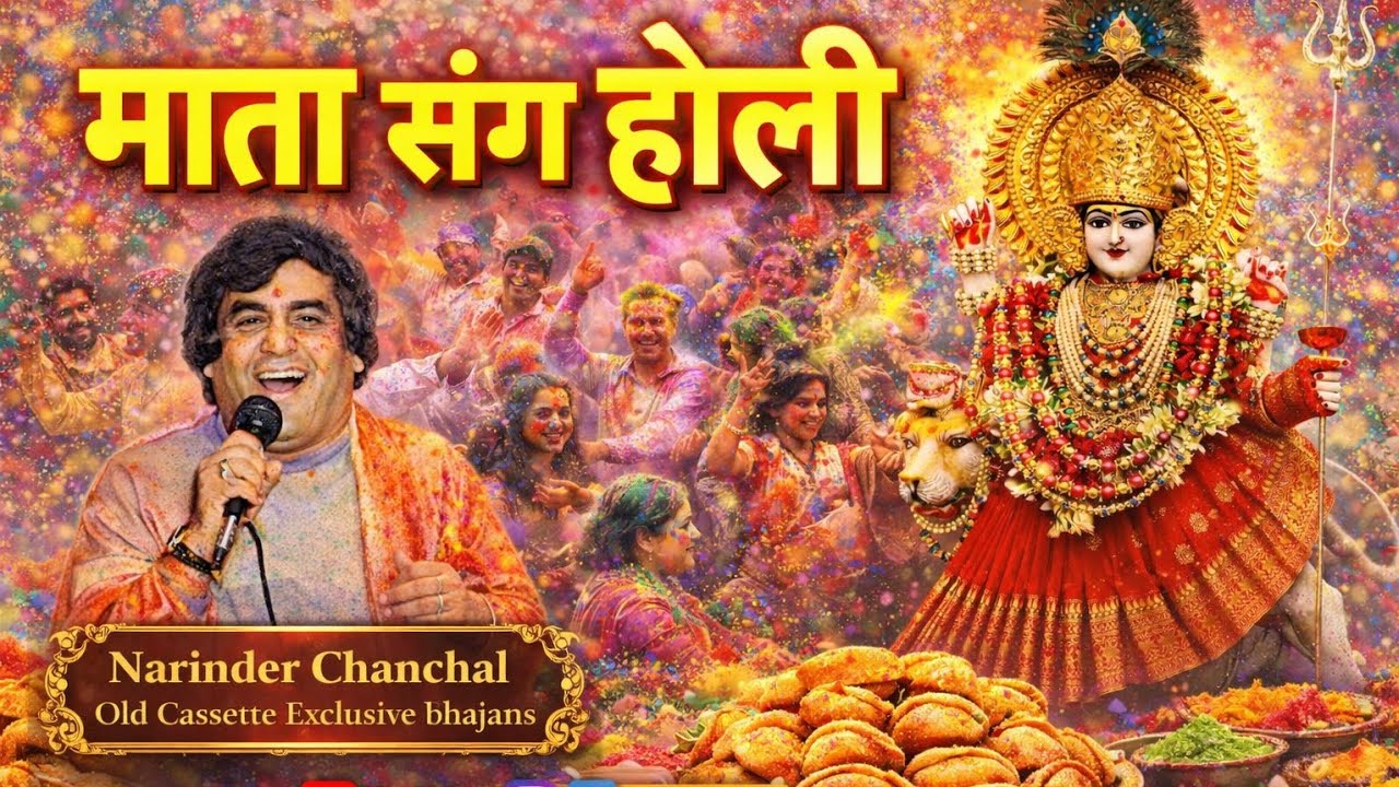 दरबार में गूंजे होली के रंग | माता झंडेवाली संग विशेष होली भजन नरिंदर चंचल जी #bhajan#holi