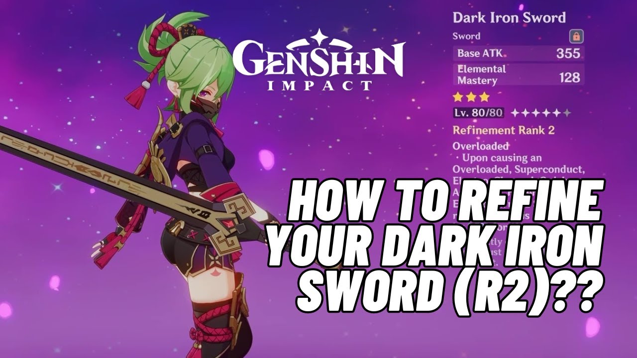 How to refine your Dark Iron Sword (R2)??