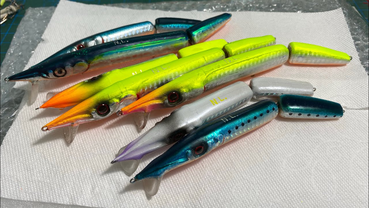 El Yapımı Natural Kuyruklu Zarganaların Yüzme Videoları | 100% Handmade Lure Needle Fish