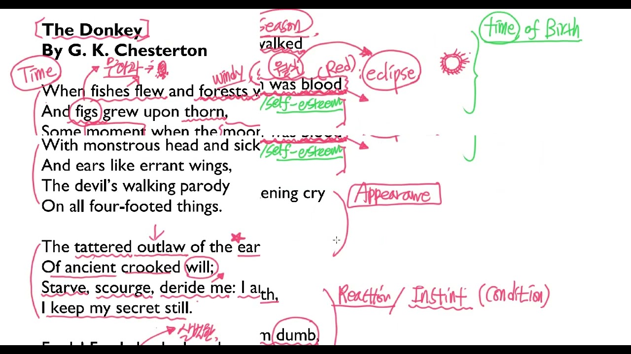 해로우스쿨 포엠 25MARK   THE DONKEY