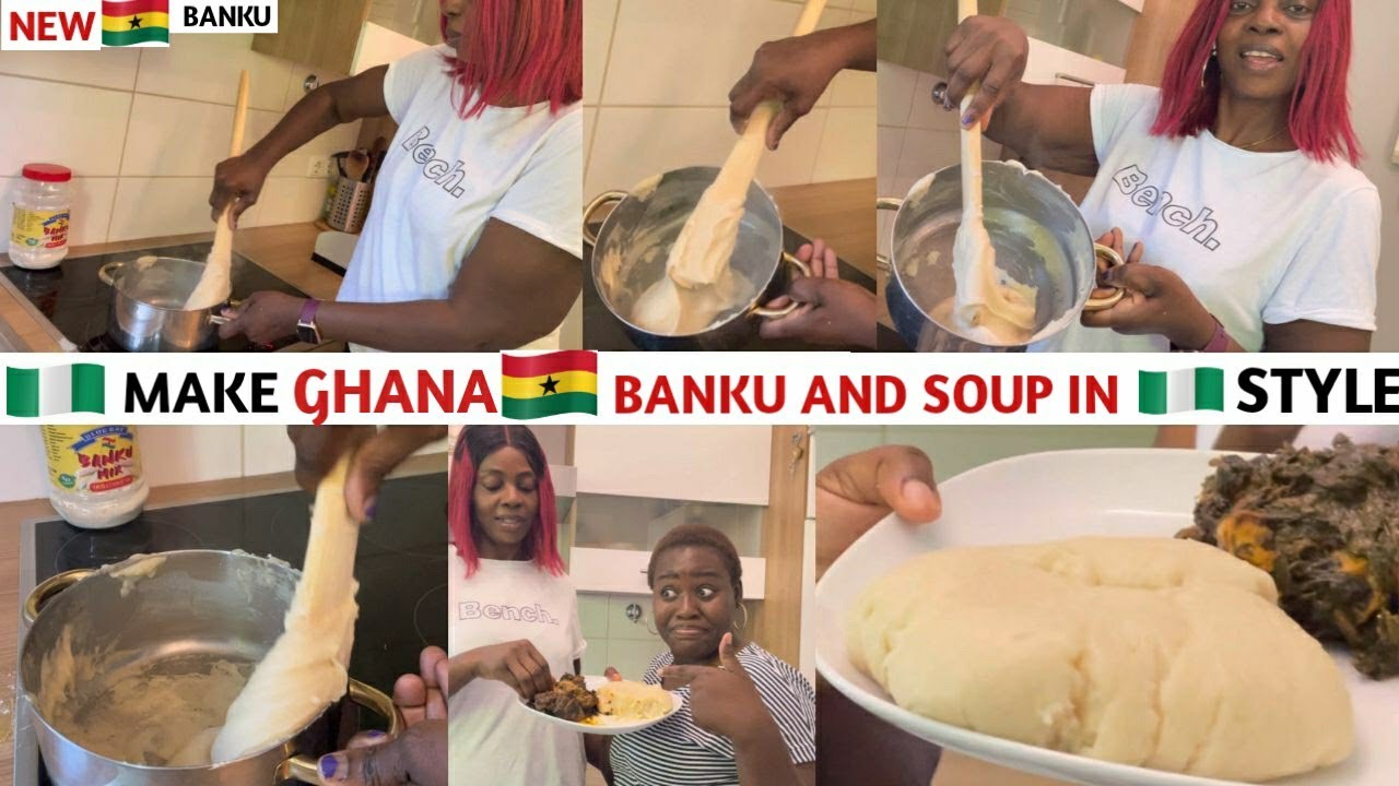 NIGERIANs🇳🇬 Showing GHANAIANS 🇬🇭 NEW WAY To EAT GHANA BANKU WITH A TWIST SO DELICIOUS