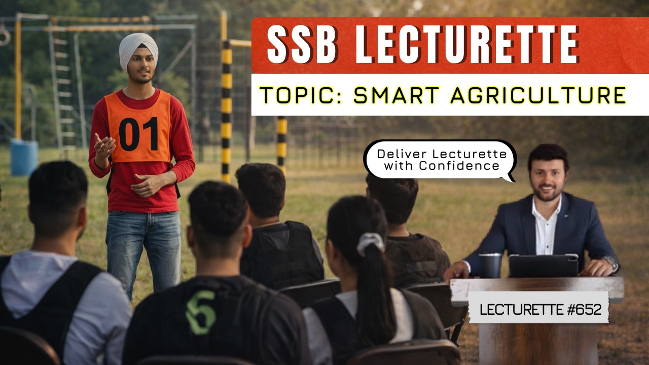 DAILY SSB LECTURETTE &ndash; SMART AGRICULTURE | SSB Interview 2026 | NDA CDS AFCAT #ssb