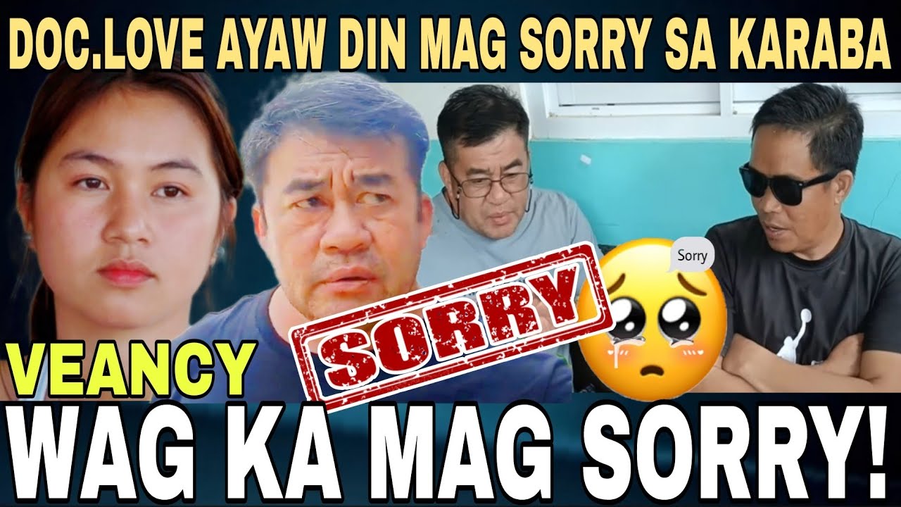 VEANCY WAG KANG MAG SORRY WALA KANG KASALANAN! DOCTOR LOVE AYAW DIN MAG SORRY? FOUNDER ANO NA?