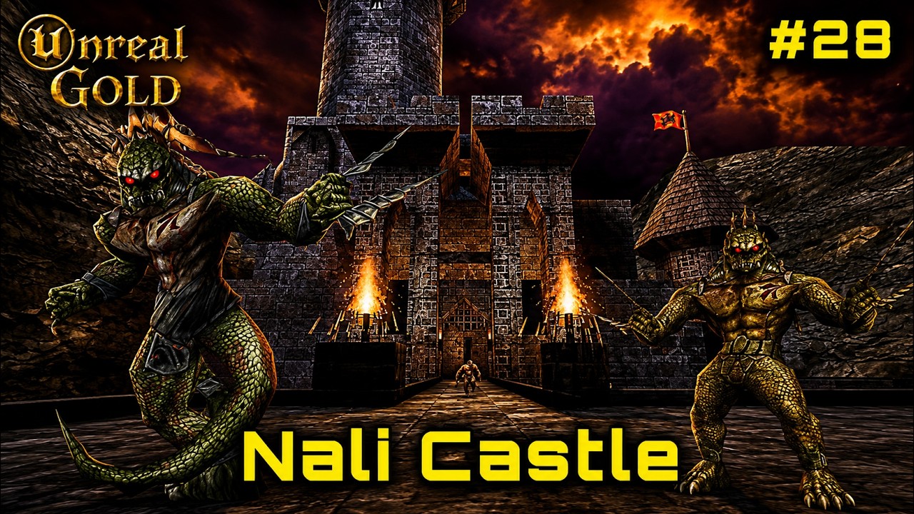 Unreal Gold (1998) | Nali Castle – Castelo Sob Cerco Skaarj | Full Walkthrough (No Commentary)