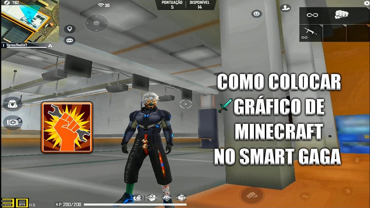 COMO COLOCAR GRAFICO DE MINECRAFT NO SMART GAGA 🚩 RODE COM + FPS E - LAG