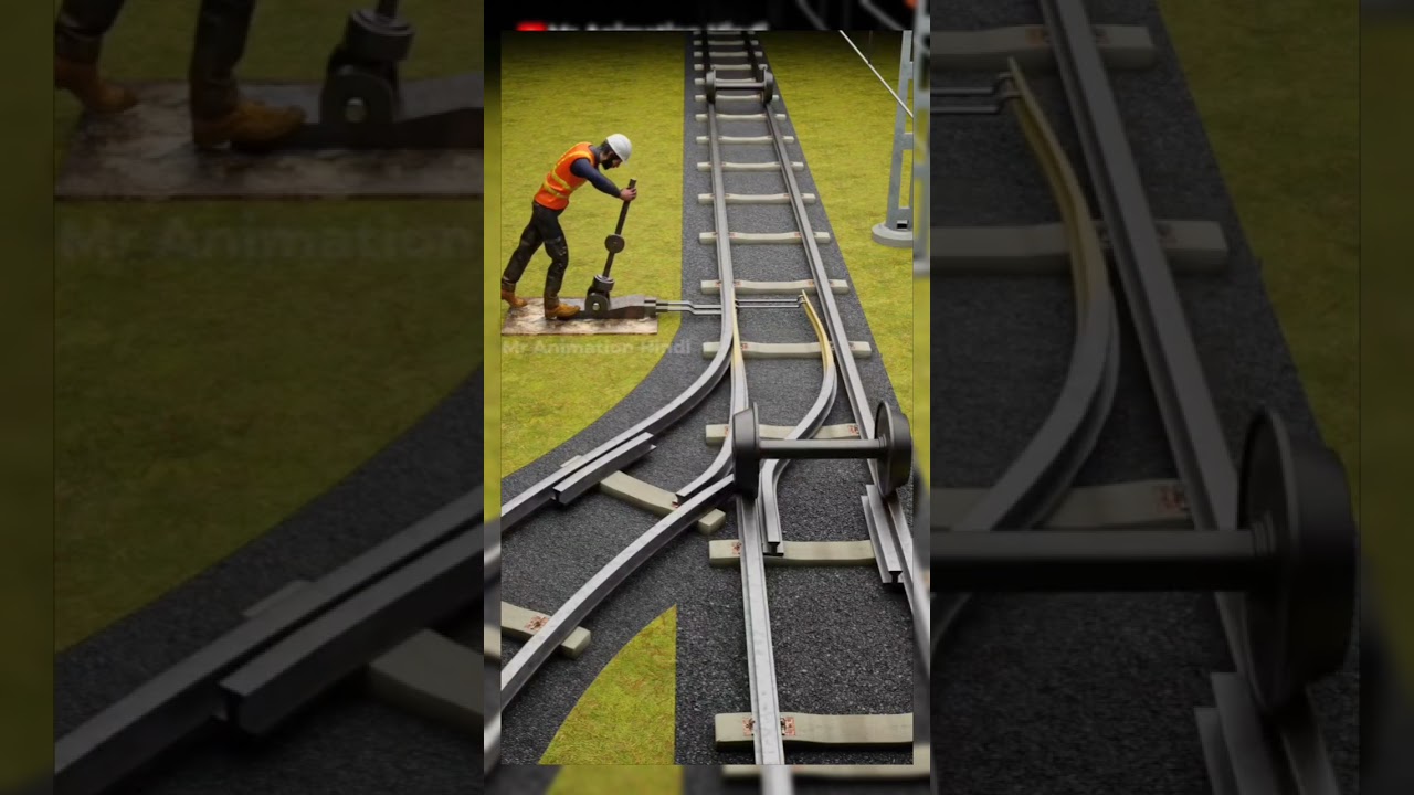 Changing Direction of Train #physics #automobile #machine #science #engineering #railway #track