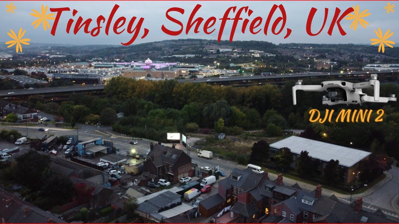 Exploring Sheffield's Industrial Heart | Tinsley, UK | Cinematic DJI Mini 2 Drone Tour