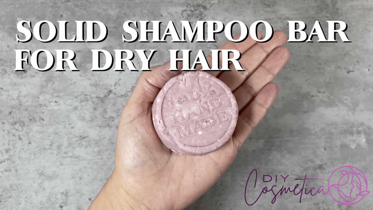 DIY - How to make SOLID SHAMPOO FOR DRY HAIR RECIPE AND TUTORIAL | 4K