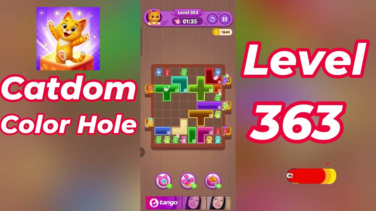 Catdom Color Hole Level 363 Walkthrough [NEW UPDATE] 🐱🟣 | Relaxing Color Puzzle Game | Go Answer