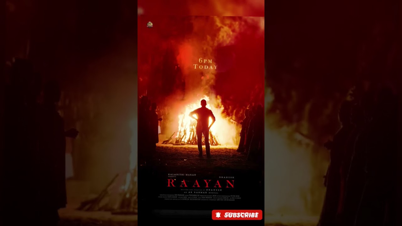 The most awaited #Raayan update today at 6 PM 🔥#dhanush #arrahman #staytuned #tamil #shortvideo