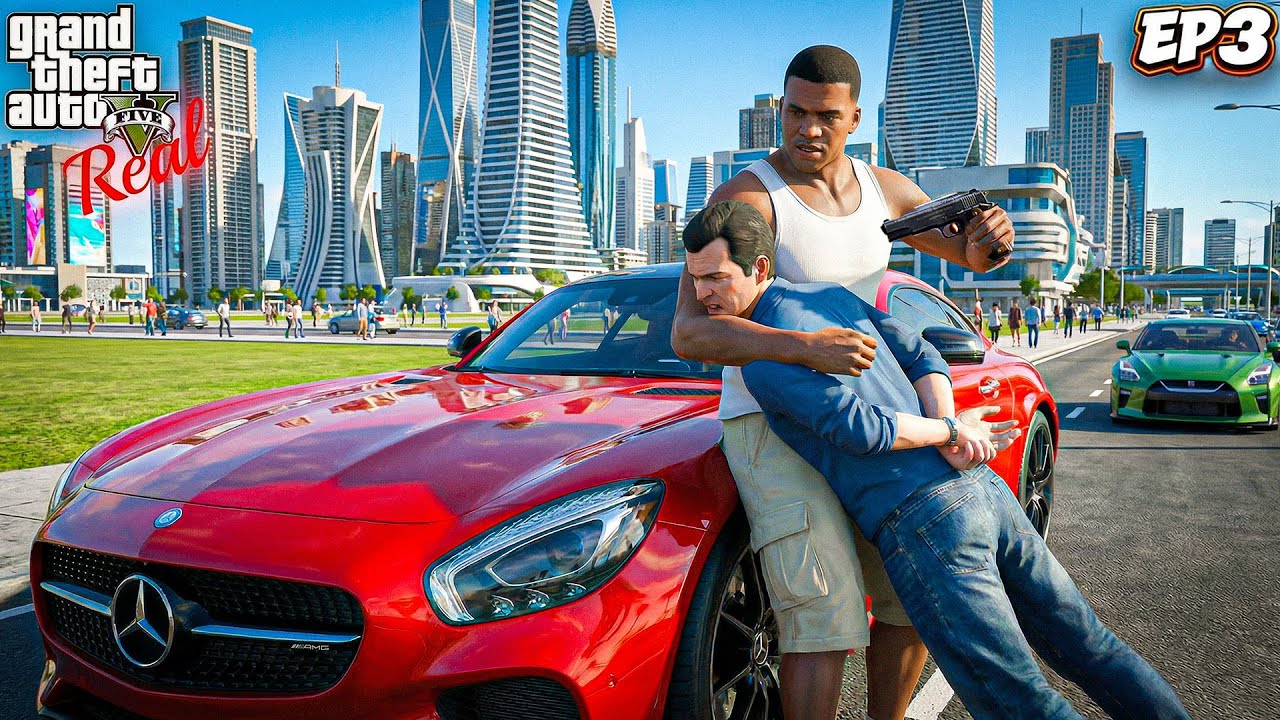 Franklin's First Crime in GTA 5 Real !