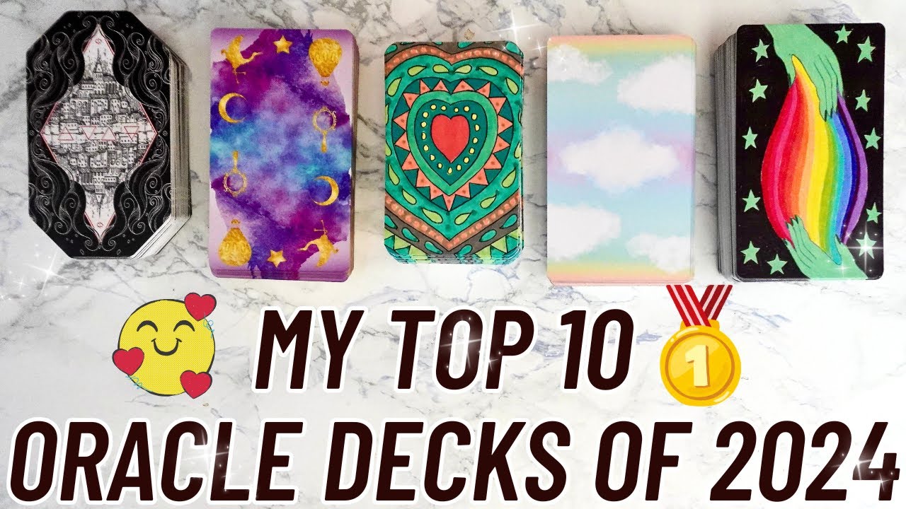 BEST ORACLE DECKS OF 2024: Ranking my top 10 oracle decks😱🏆🤯