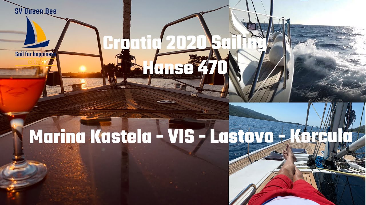 Segeln in Kroatien mit einer Hanse 470 im Juli 2020