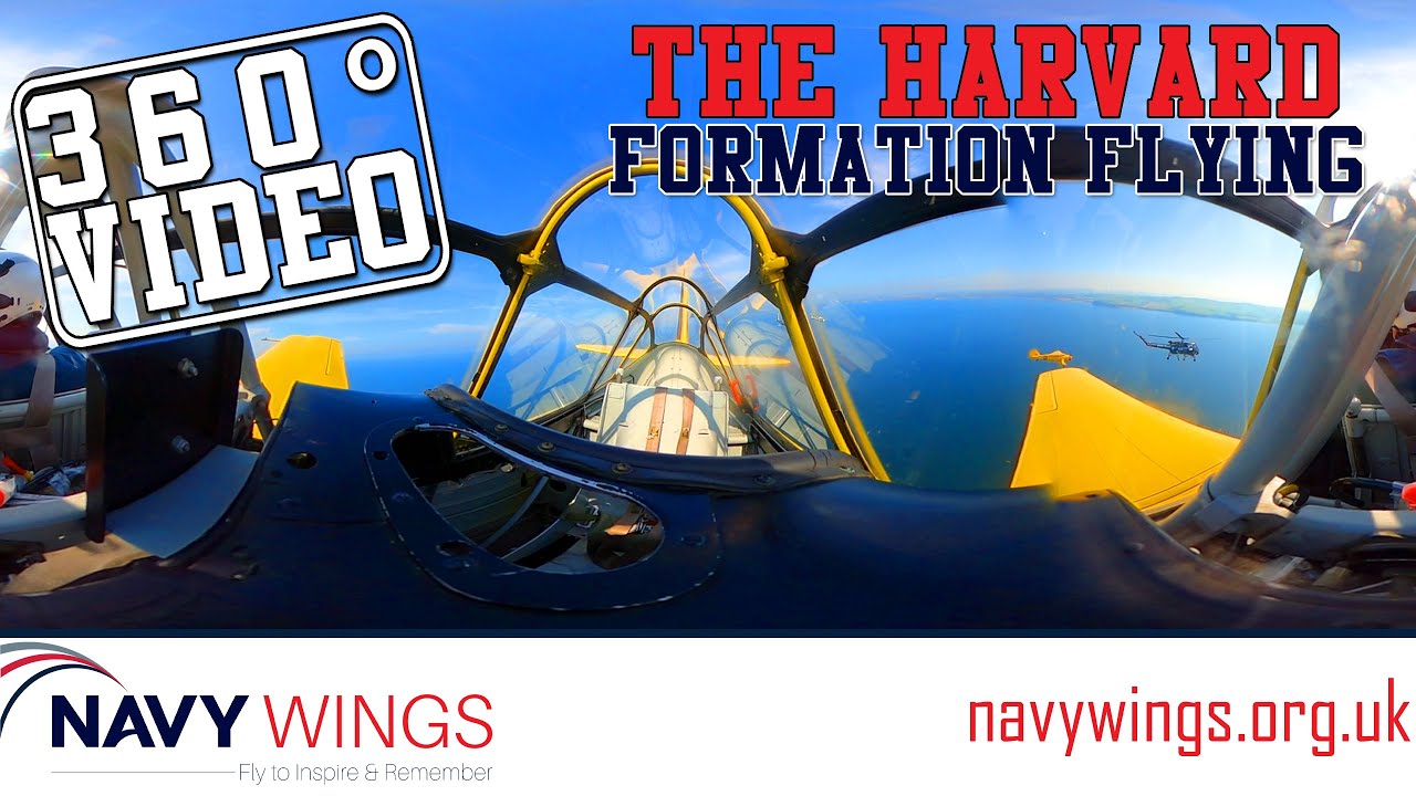 Inside a Harvard T-6 Formation Flight - 360° Cockpit View!