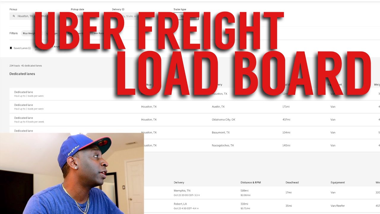 Searching Uber Freight Load Board For New Trucking Authority Operators