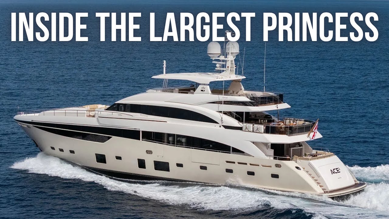 Touring the MOTHER OF ALL PRINCESS YACHTS | €15,000,000 40M Princess SuperYacht Tour