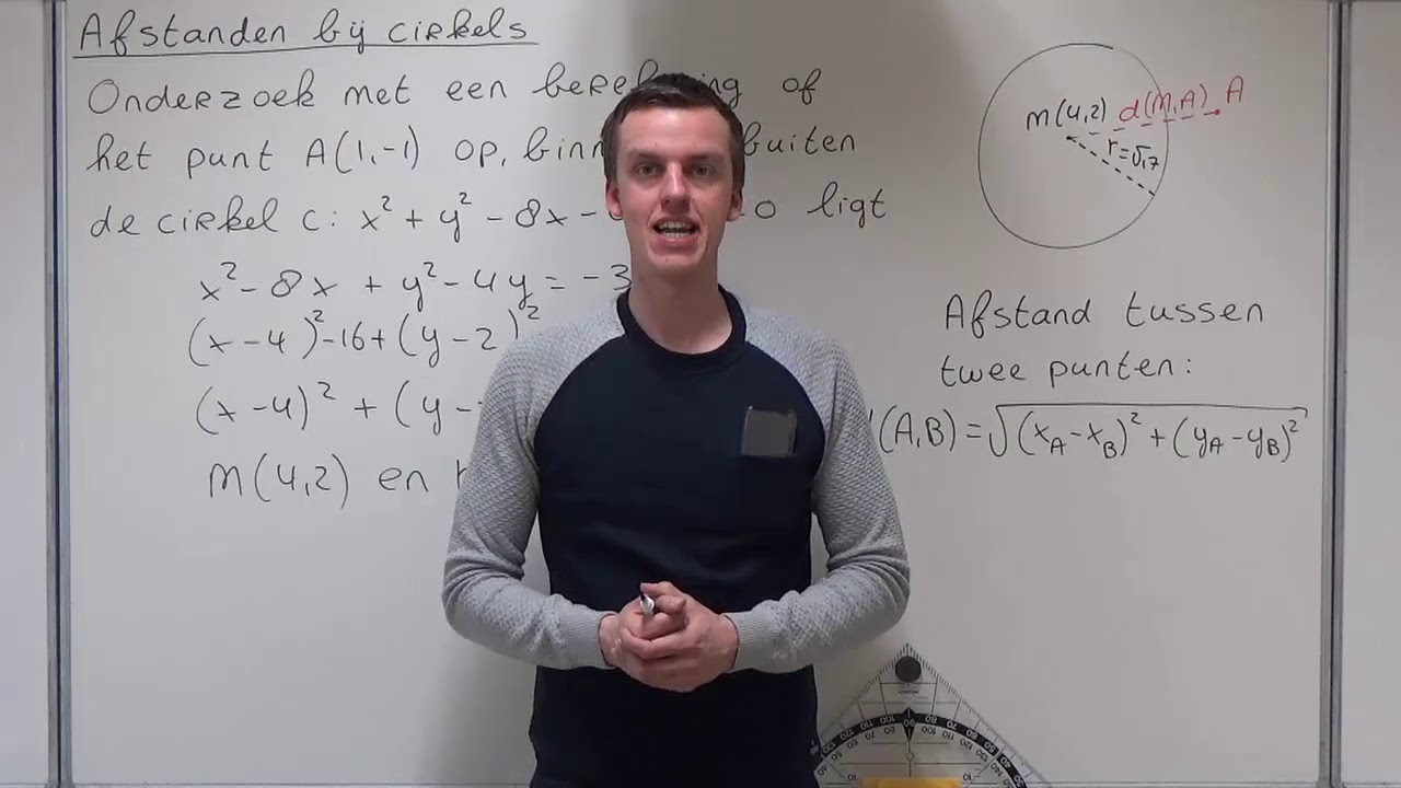 Afstanden bij cirkels (HAVO wiskunde B)