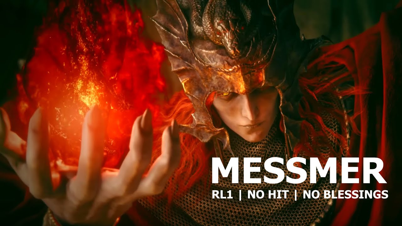 Messmer the Impaler - Level 1 Wretch (RL1, No Blessings/Buffs/Aux/AoW, No Hit)