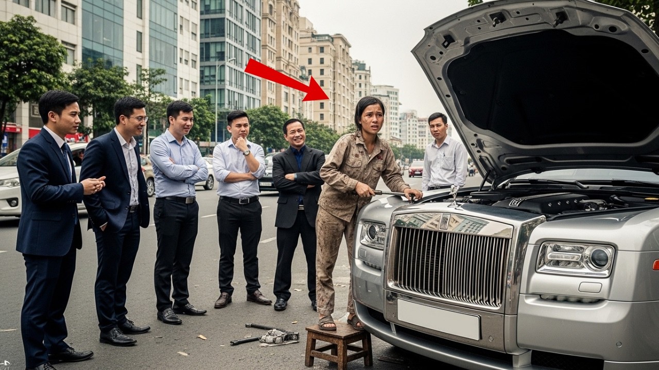 Cô bé nghèo xin sửa xe sang — Phản ứng của tỷ phú khiến ai cũng sốc.