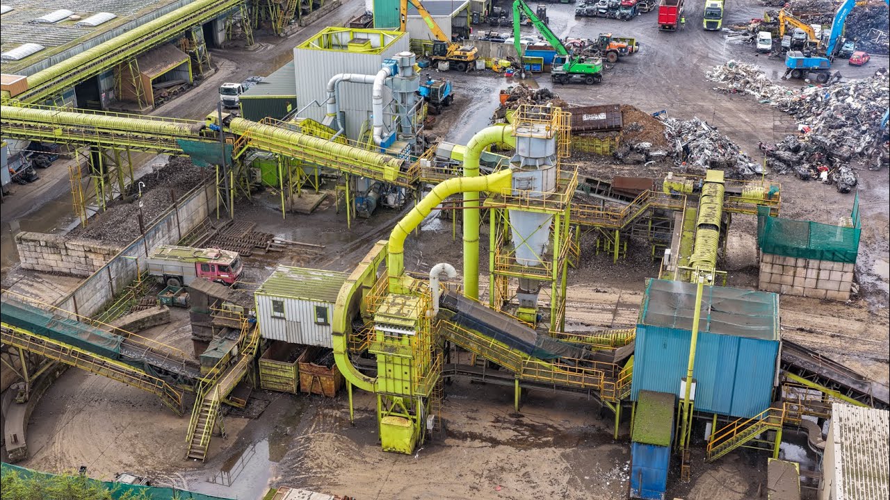 Massive Scrap Yard Machines | Metal Recycling, Shredding & Frag Steel Loading ♻️