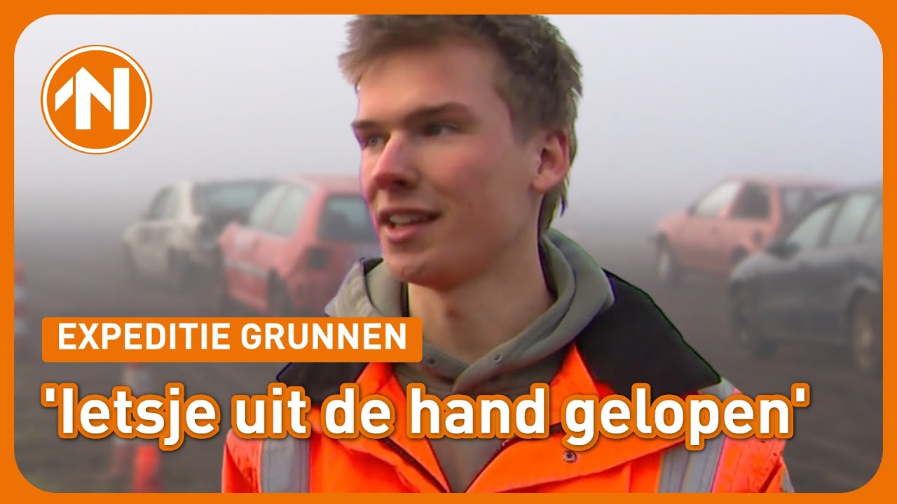Vuurwerk, rook en mist tijdens de autocross in Froombosch | Expeditie Grunnen 28 december
