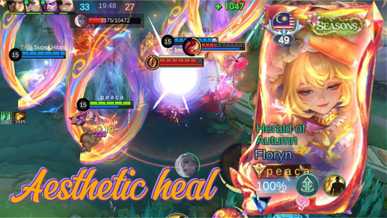 AESTHETIC AND PERFECT HEAL FLORYN HERALD OF AUTUMN GAMEPLAY