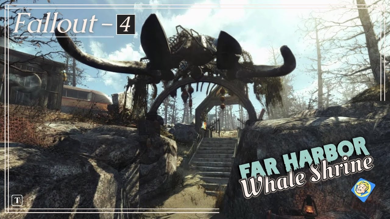 Fallout 4 Oceanarium - Far Harbor Whale Shrine Journey 🐋