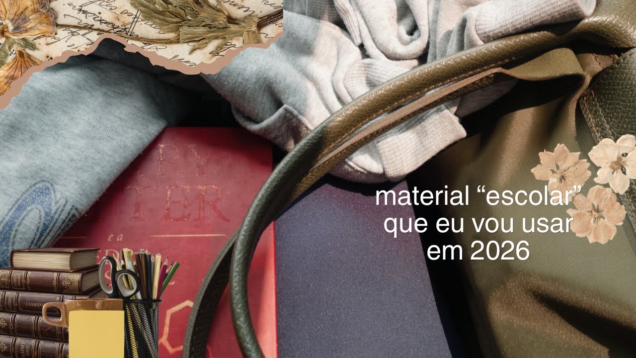 Material escolar para o cursinho | 2026