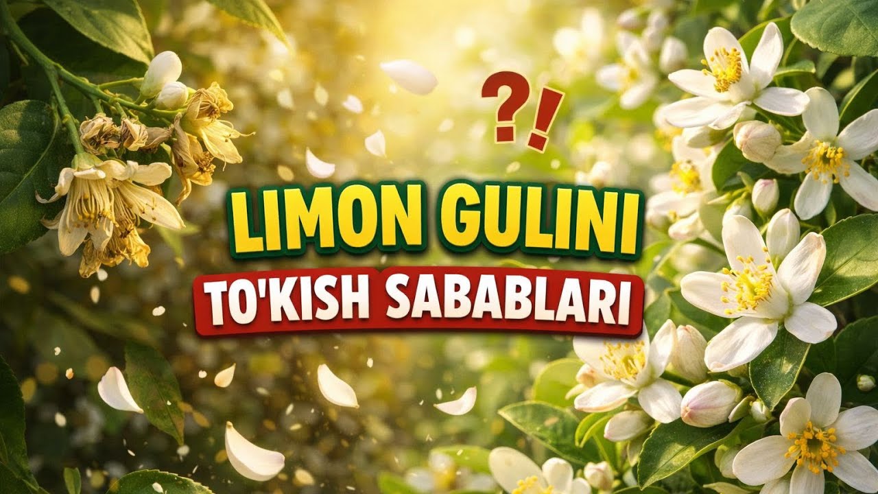 Limon gulini to'kilish sabablarini va gulini  saqlab qolib ko'proq daromad qilish mumkinligi haqida 