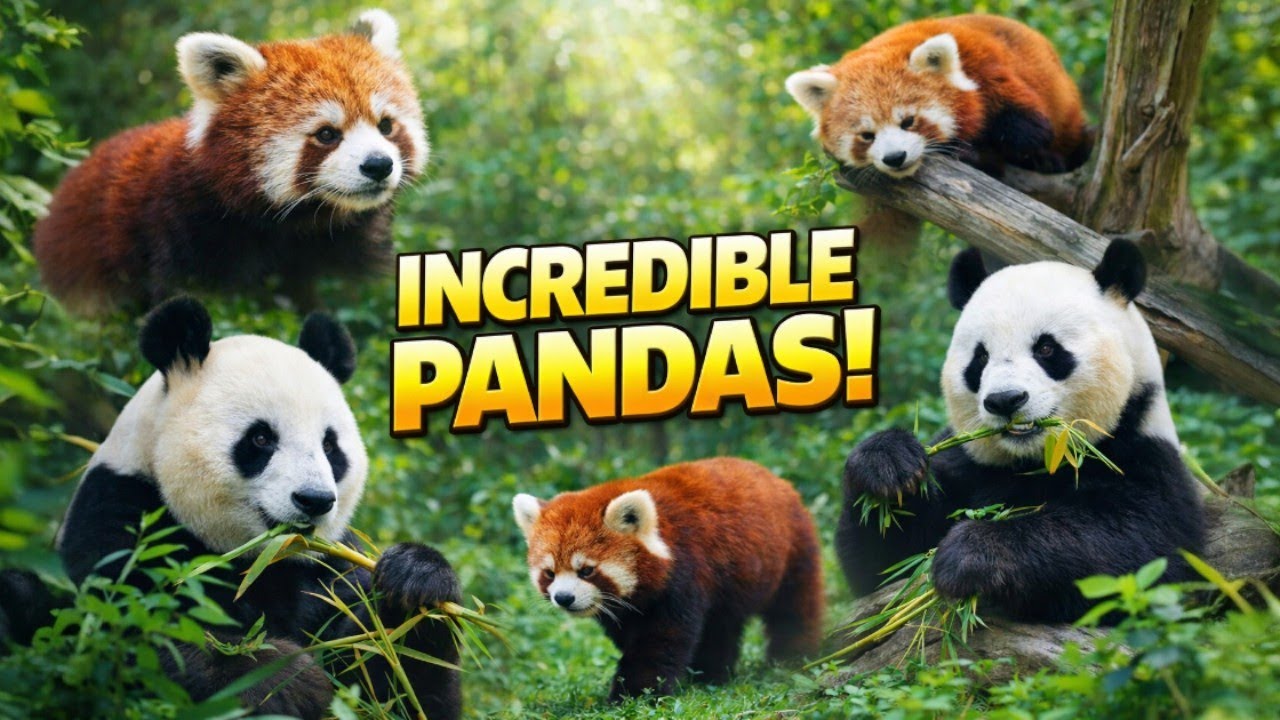 Amazing Wildlife Moments | Butterflies, Rabbits, Red Panda & Panda | Relaxing Nature Video