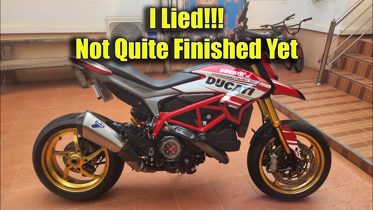 Ducati Hypermotard 821 Mods Part 12 - LighTech Foot Pegs, Gear and Brake Levers Install #ducati