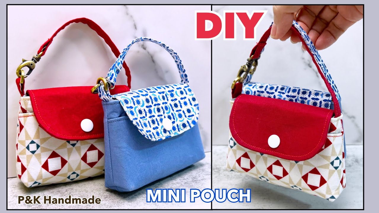 EASY TO MAKE ✅ DIY CUTE MINI POUCH SEWING TUTORIAL | MINI POUCH MAKING IDEAS EASILY AT HOME |