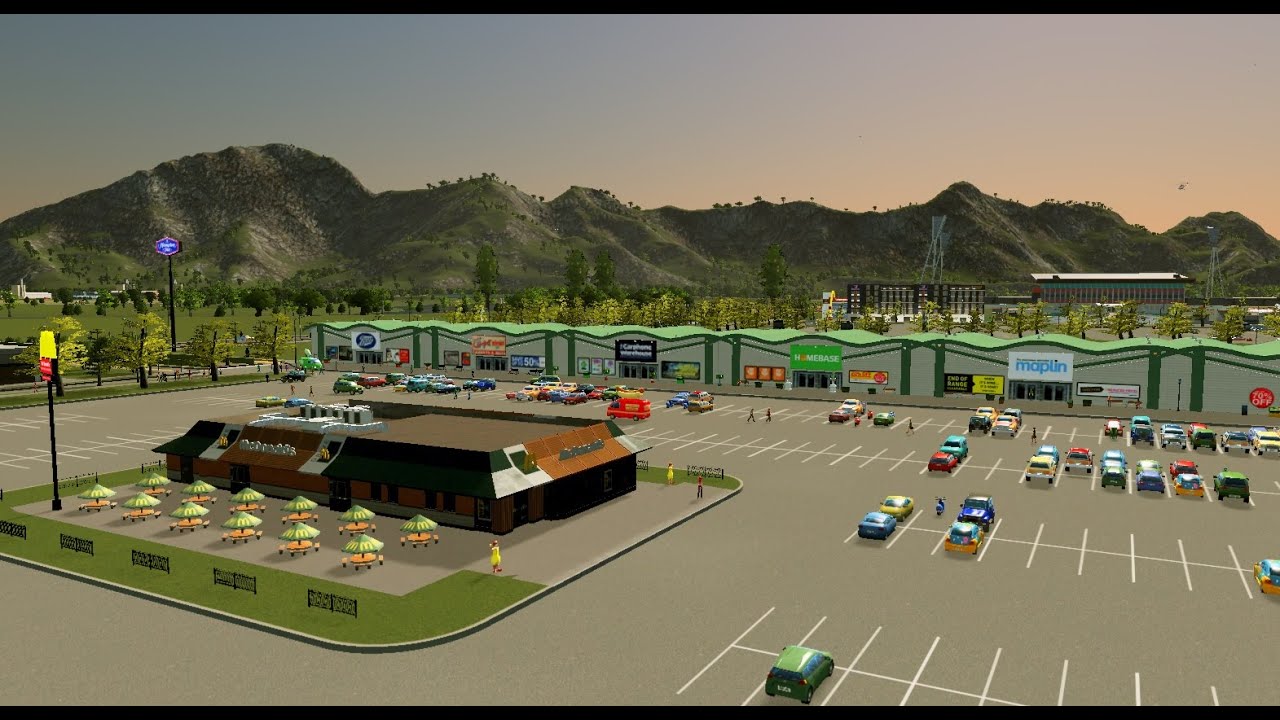 Cities  Skylines. Retail Park
