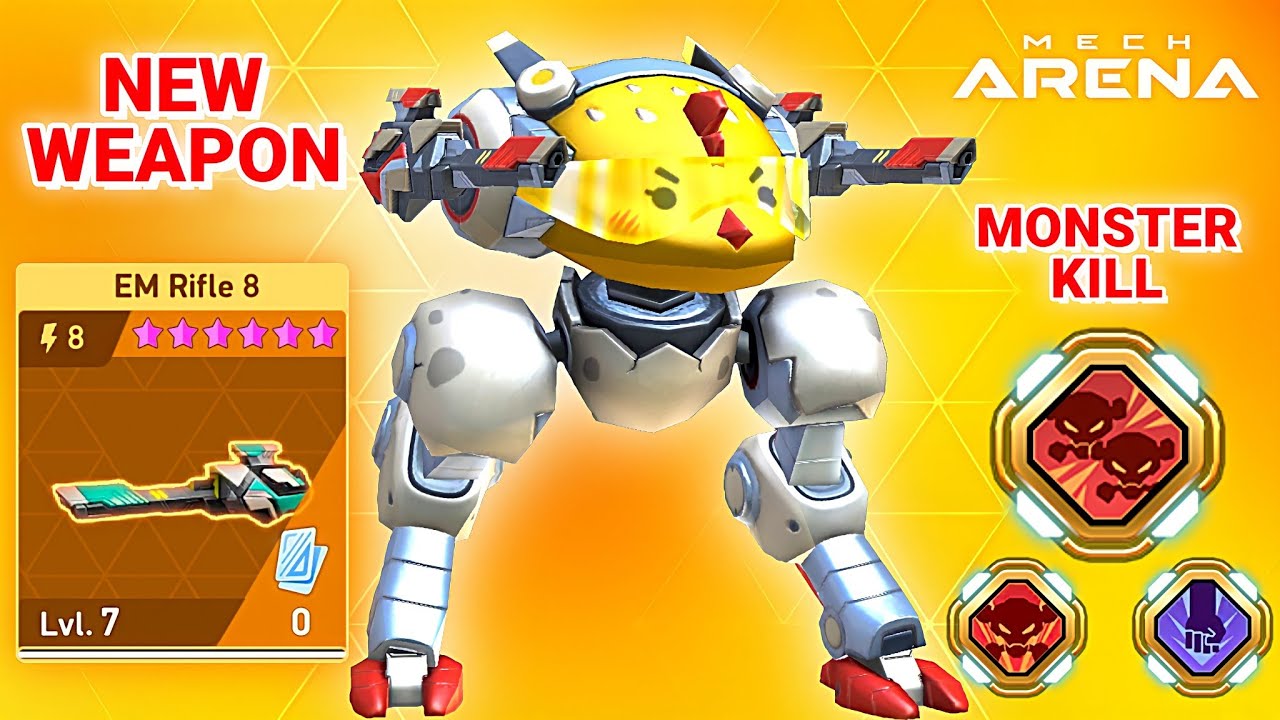 EM Rifle 8 with Lancer - Mech Arena New Weapon