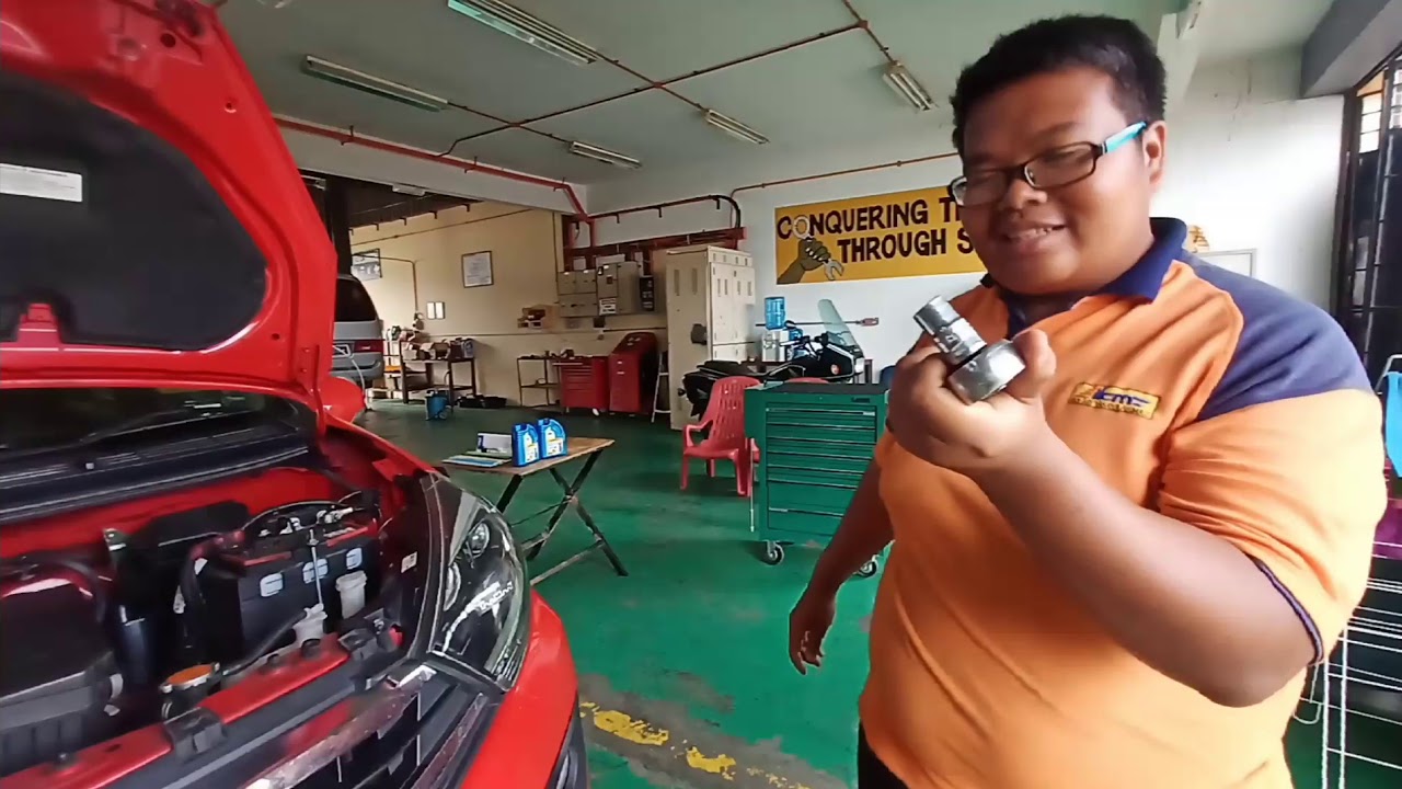 Cara cara menukar minyak gearbox automatik Perodua Axia