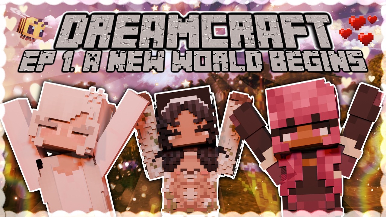 DREAMCREAFT EP 1. A NEW  WORLD BEGINS 🌳🪓| Minecraft surveil series