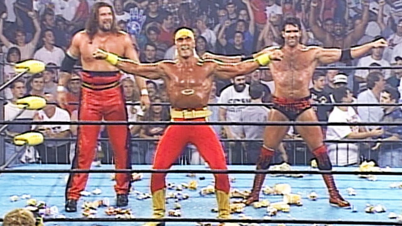 Халк Хоган формирует nWo со Скоттом Холлом и Кевином Нэшем: WCW Bash at the Beach 1996
