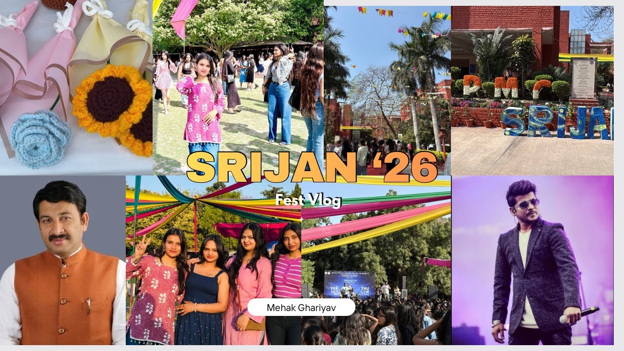 SRIJAN 2026 🔥 | Manoj Tiwari & Shahid Mallya Live | SPMC DU