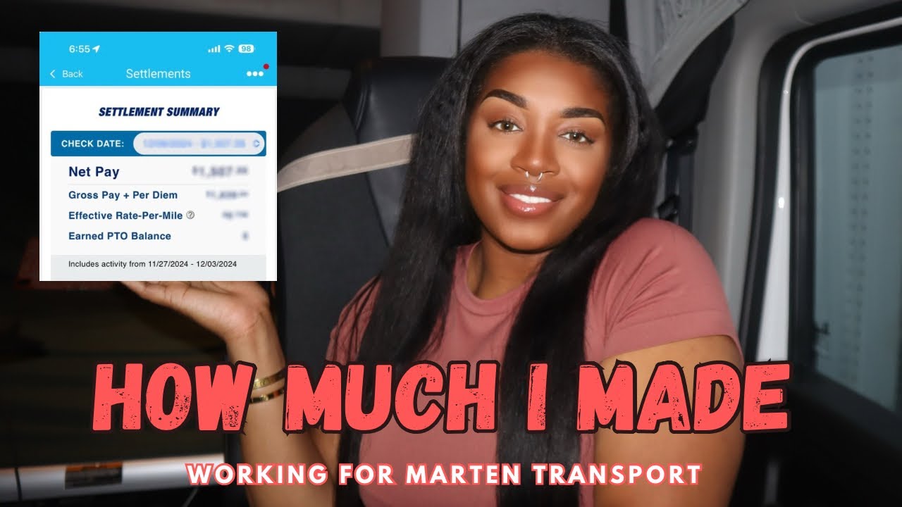 HOW MUCH I GOT PAID WORKING AT MARTEN TRANSPORT