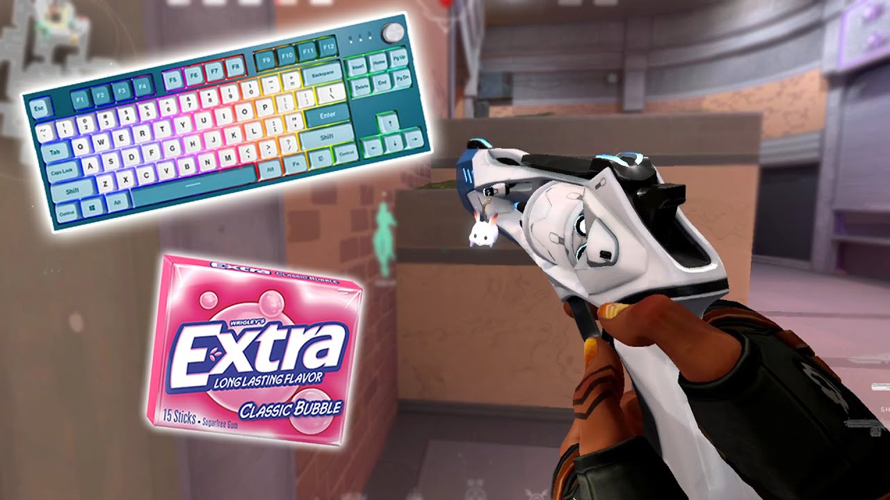 [ASMR] Valorant Gameplay Gum Chewing (Whispering + Keyboard/Mouse Sounds)