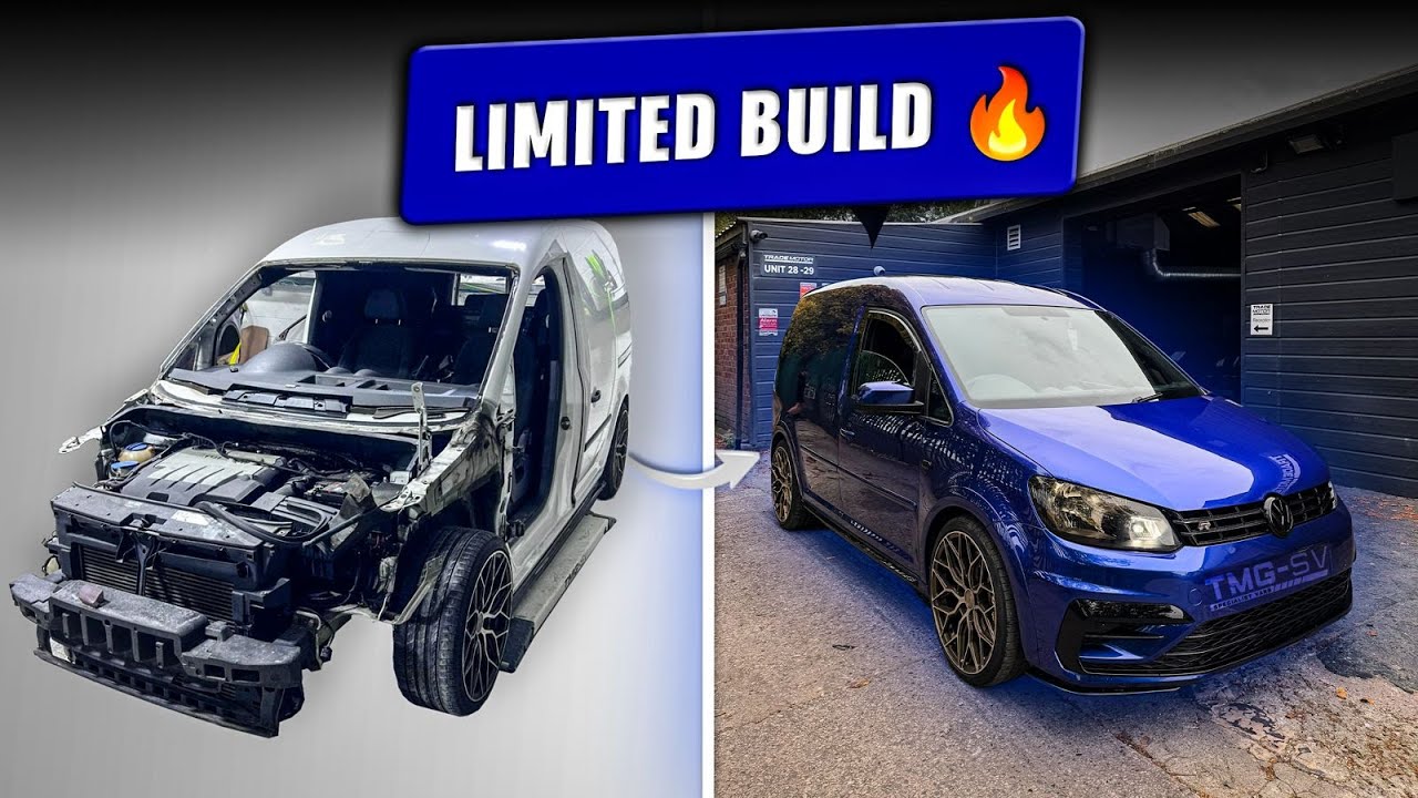 🚐 Полная трансформация VW Caddy Mk3 — от белого фургона до лимитированной версии 🔥