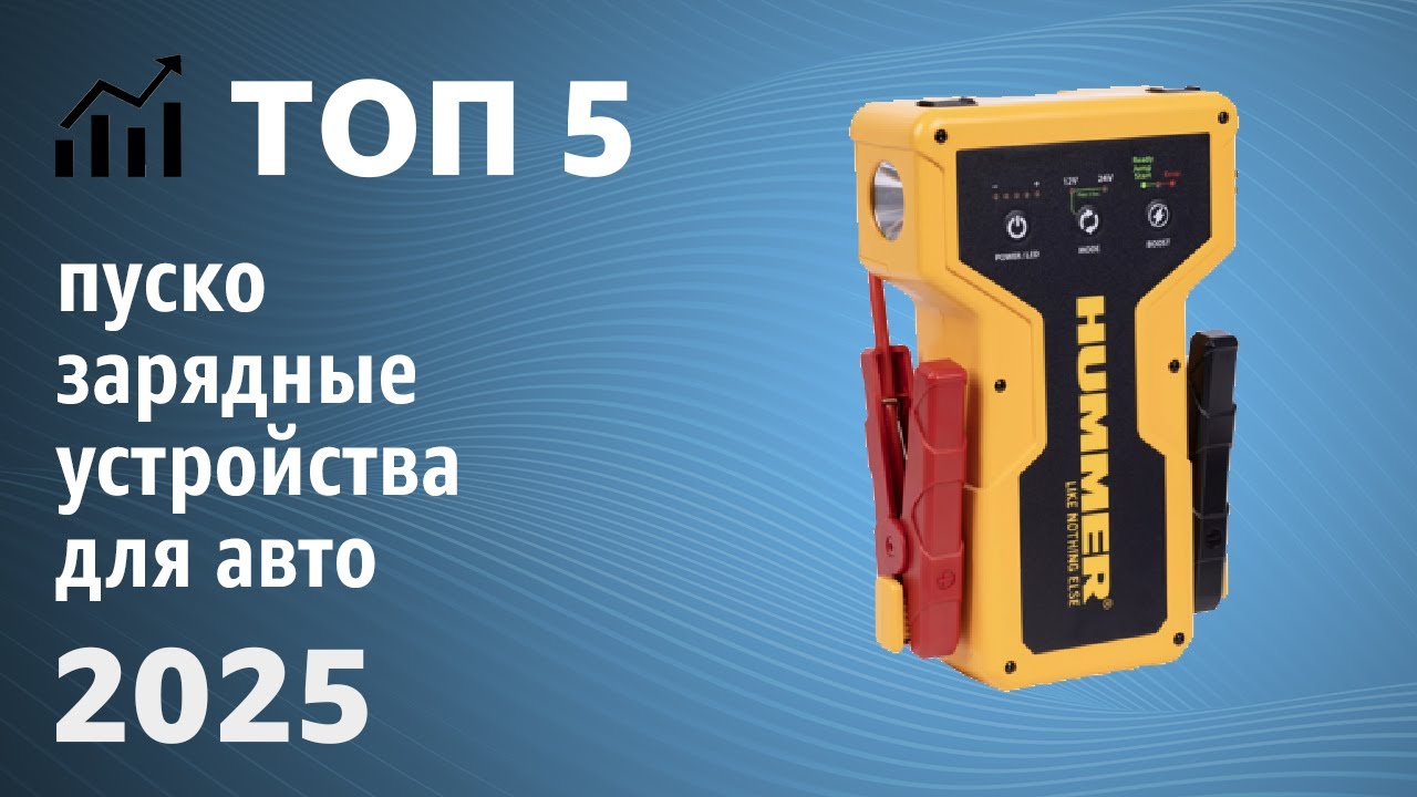 ТОП—5. Лучшие пуско-зарядные устройства для автомобиля. Рейтинг 2025 года!