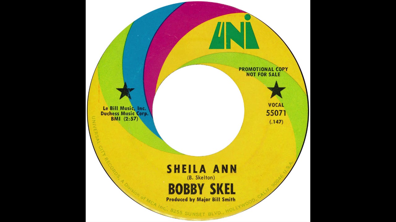 Bobby Skel &ndash; &ldquo;Sheila Ann&rdquo; (UNI) 1968