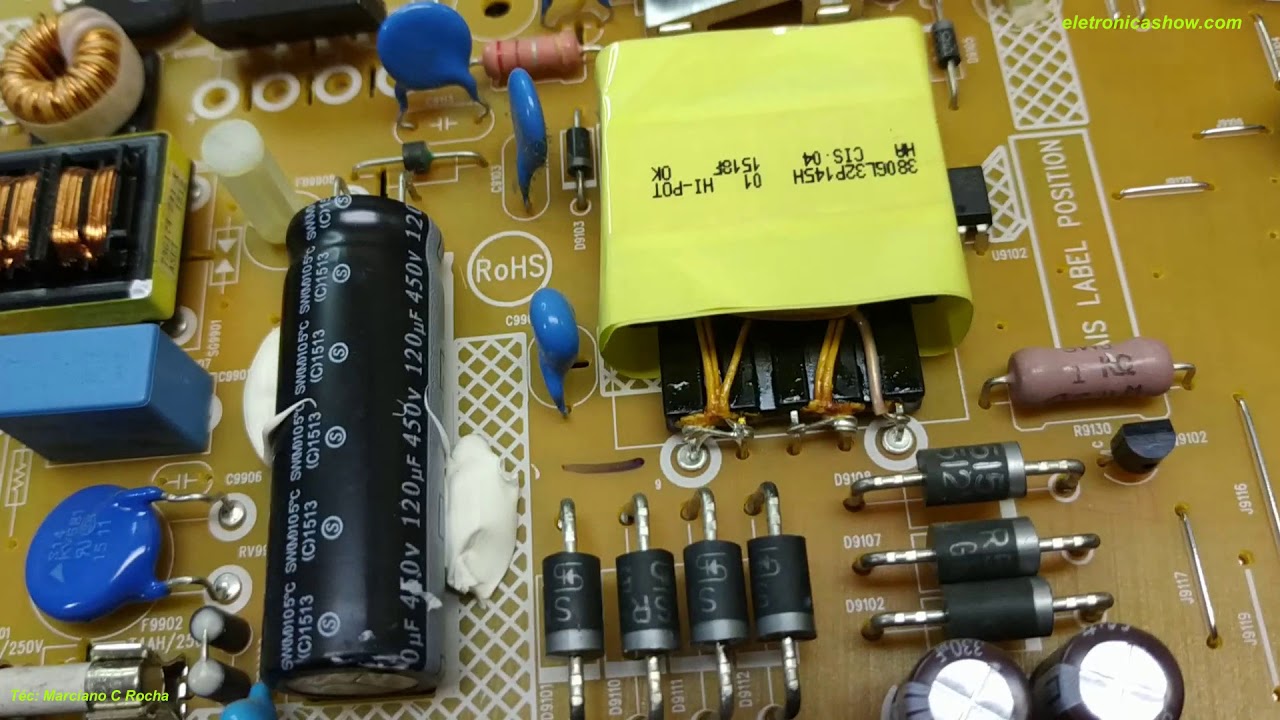 LCD AOC LE32D1352 trocar placa da fonte ou fazer manutenção?