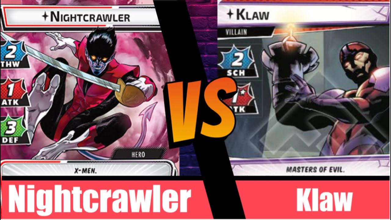 Marvel Champions | Nightcrawler | Vs Klaw | X-Men | Pre Con | Age of Apocalypse | Protection | Test