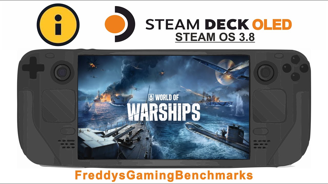 World of Warships (Test 11.2025) on Steam Deck OLED with Steam OS 3.8