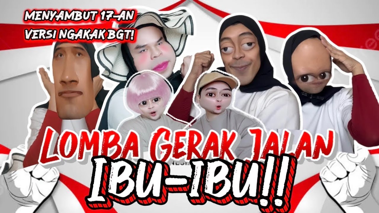 LOMBA GERAK JALAN IBU-IBU!! Menyambut 17 Agustus Versi Ngakak Bgt 😂