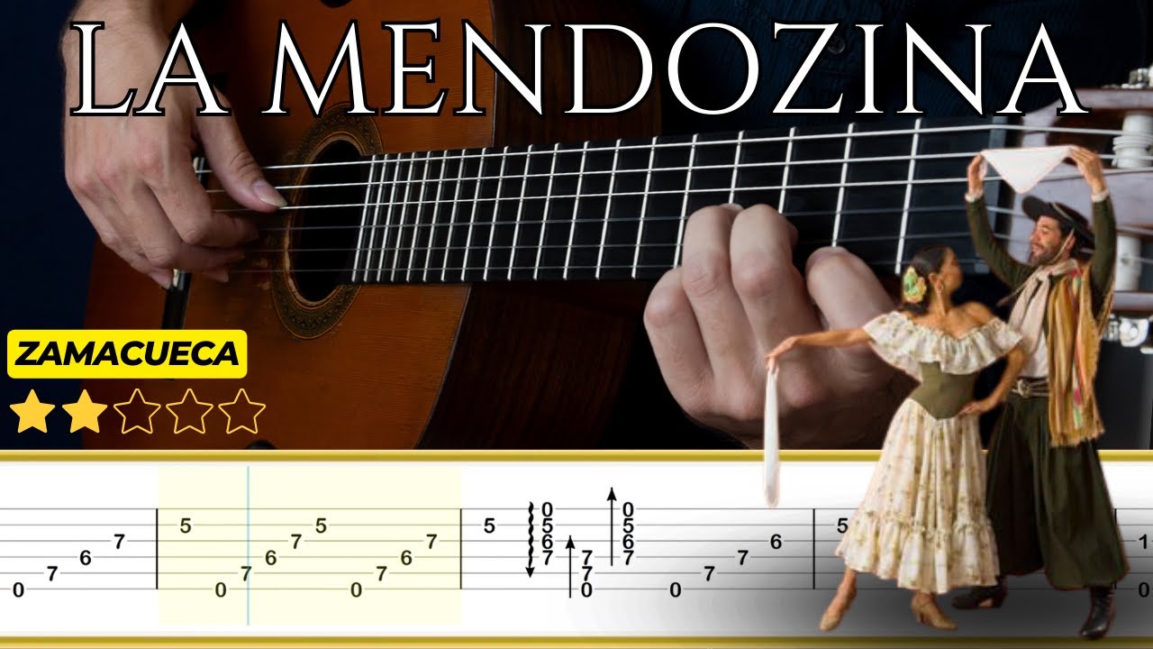 LA MENDOZINA (Zamacueca) 🎸Juan Alais || Tutorial para Guitarra Clásica + TABS