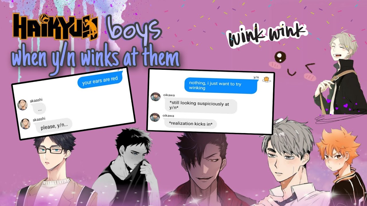 when you wink at them 😉 || hq text story