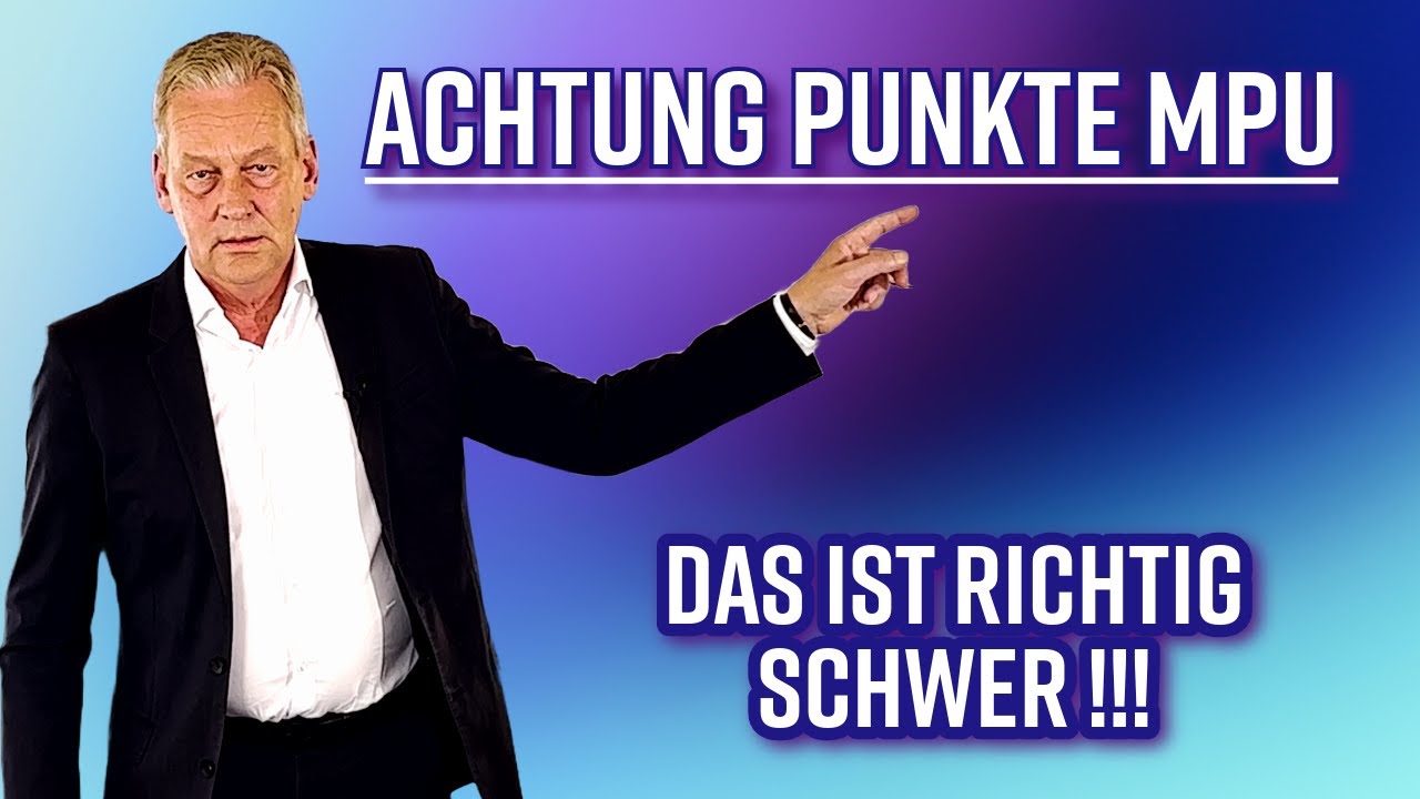 Die MPU wegen Punkten ist richtig hart.  So knackst du sie trotzdem !!!